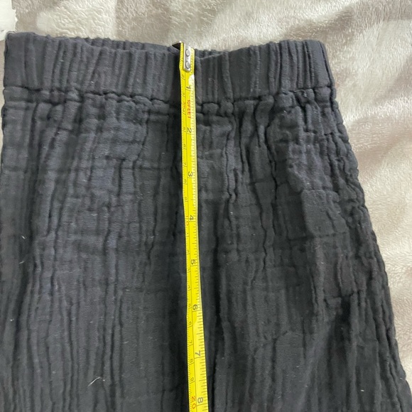 Women's Gauze Boho Wide leg flare Black Pants Sz XS - Picture 13 of 15